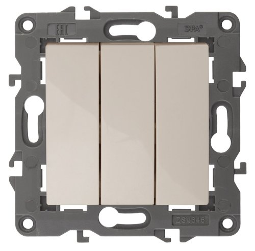 Выключатель без рамки Эра Elegance 3-кл. слоновая кость картинка